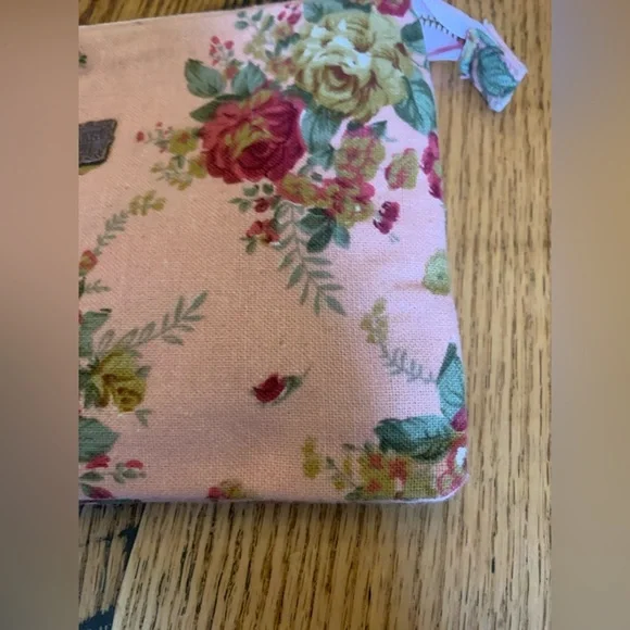 Anna sui pouch bag purse pink floral bag - Picture 4 of 8